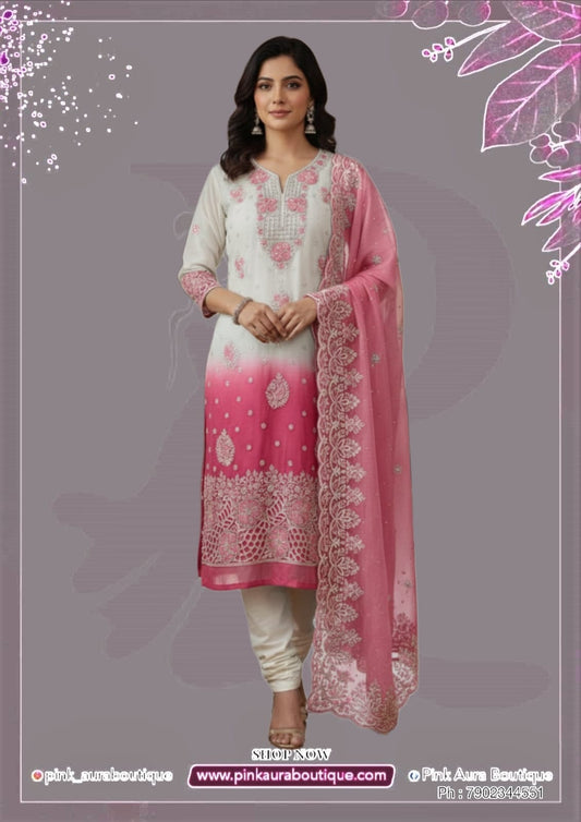 Churidar materials- Organza Silk