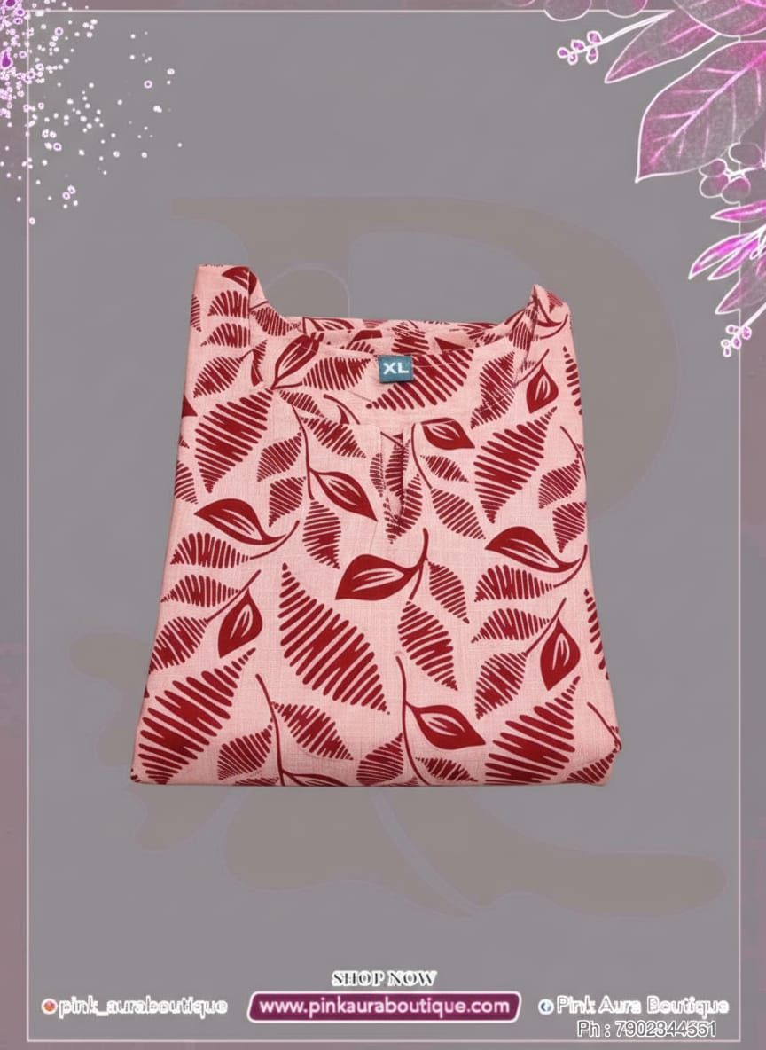 Slit Tops Printed Embroidery