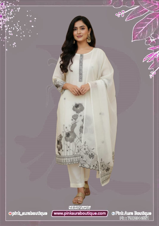 Churidar materials- Organza Silk