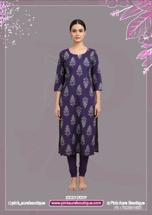 Slit Tops Printed Embroidery