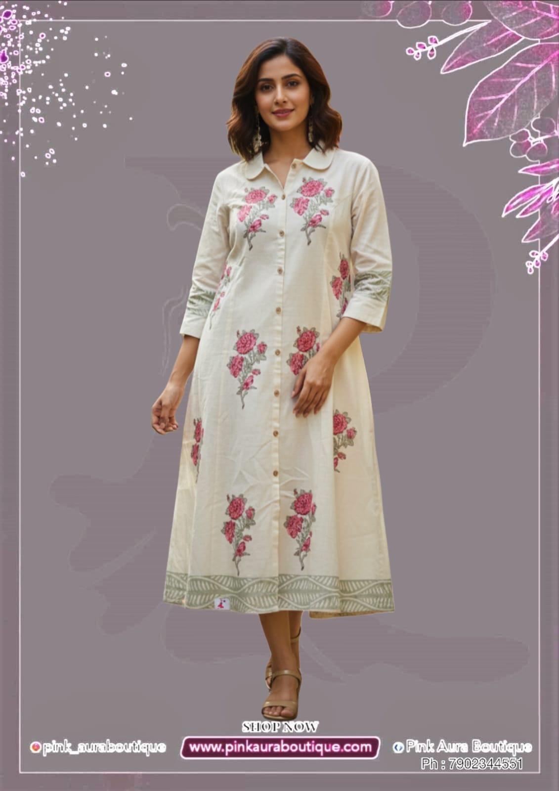 Ladies western wear - Gowns Printed Embroidery