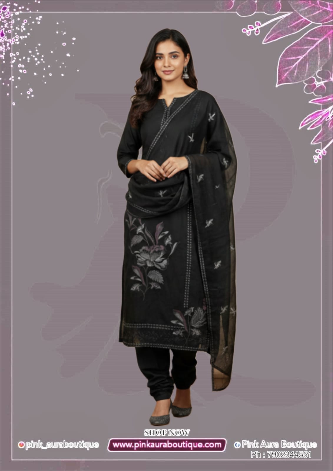 Churidar materials- Satin Silk