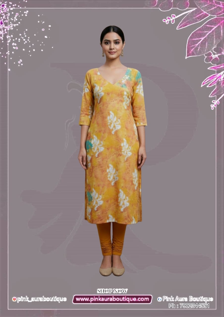 Slit Tops Printed Embroidery