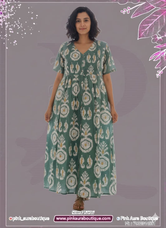Ladies western wear - Gowns Printed Embroidery