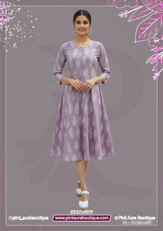 A Line Frocks Printed Embroidery