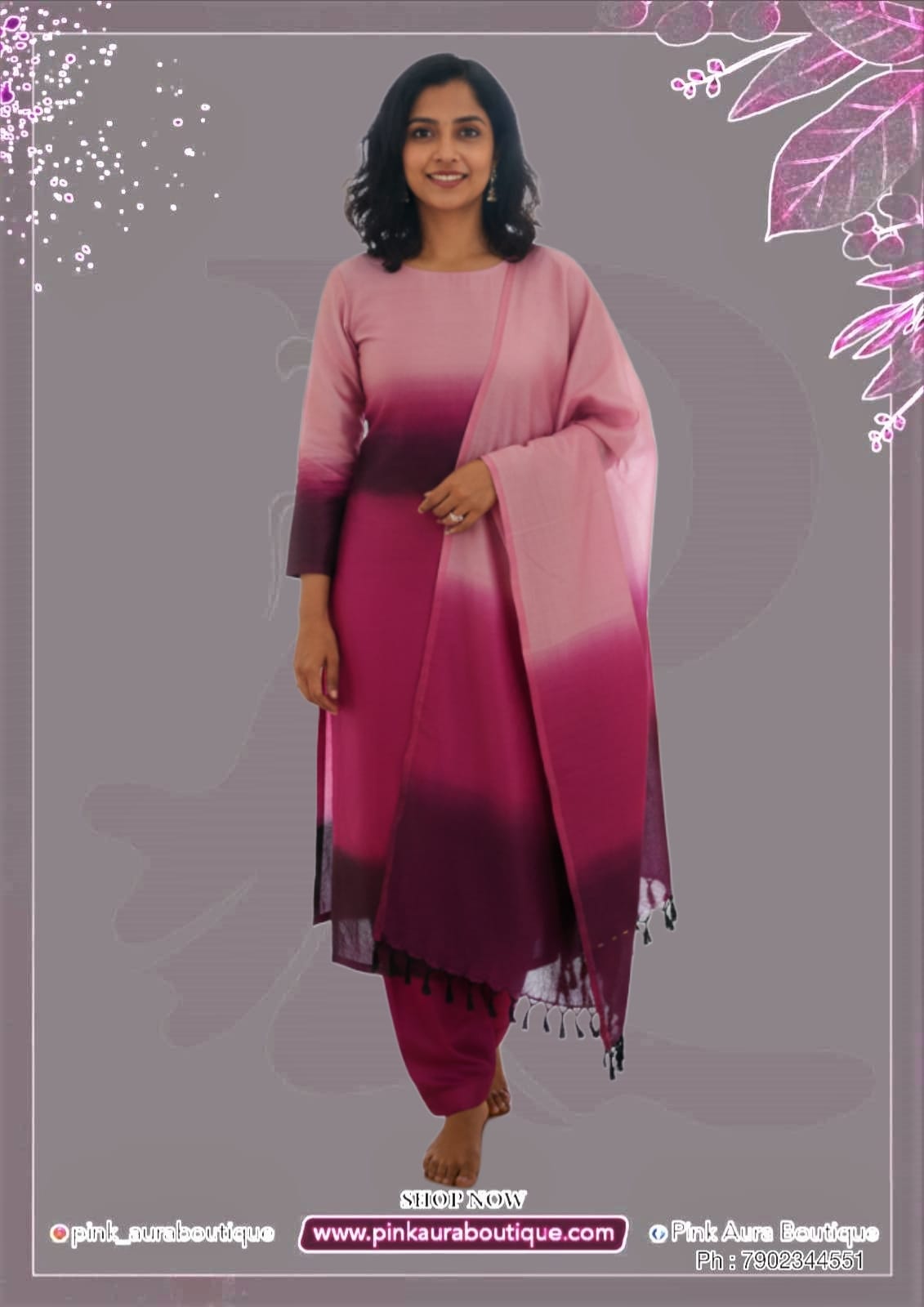 Churidar materials- Semi-Tussar