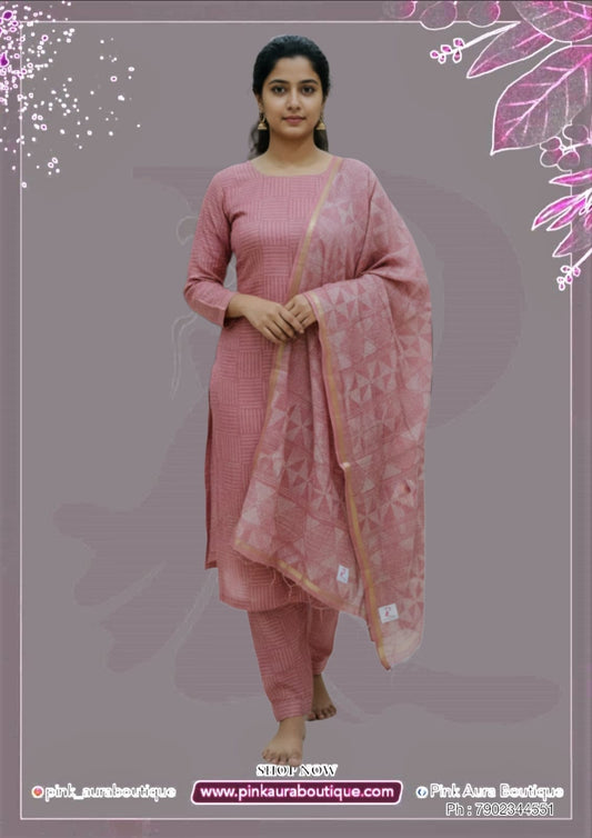 Churidar materials - Net Cotton