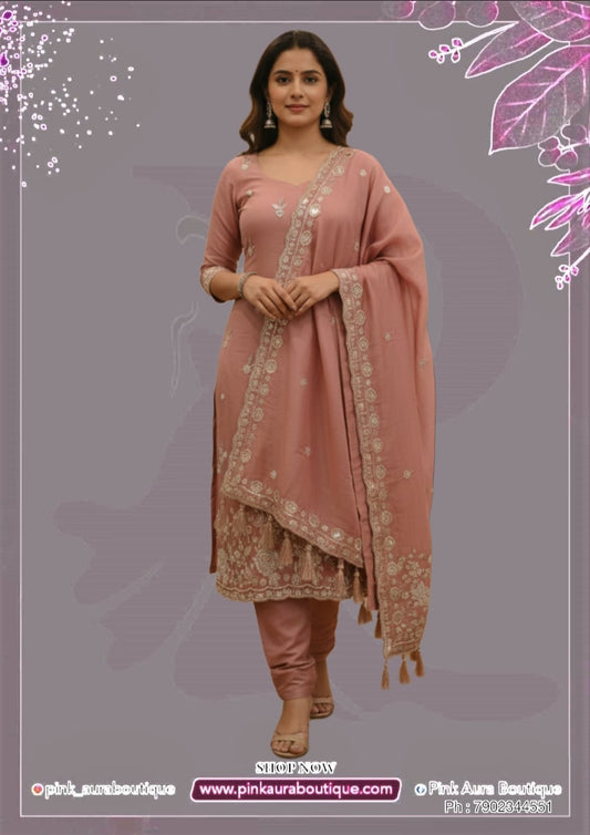 Churidar materials - Mal Chanderi