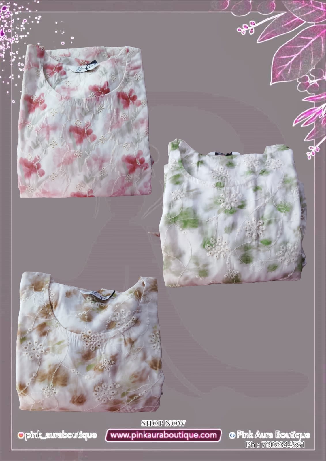 Ladies western wear - Gowns Printed Embroidery