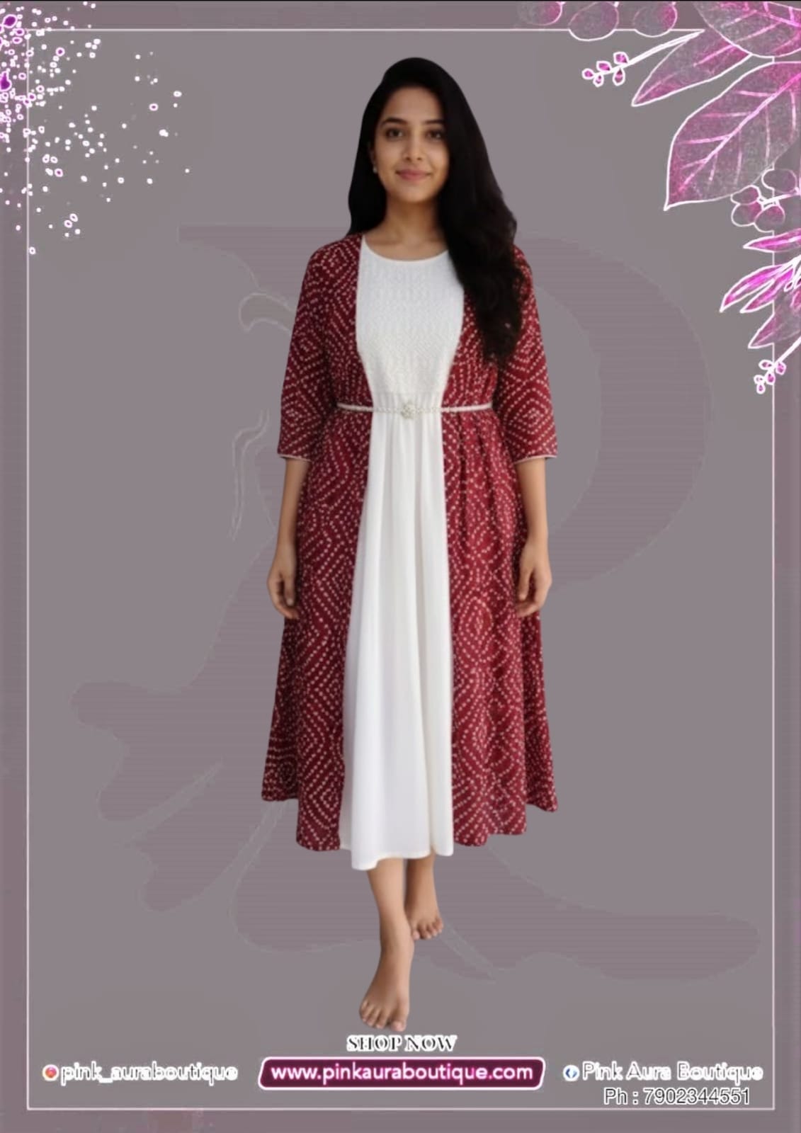 Ladies western wear - Gowns Printed Embroidery