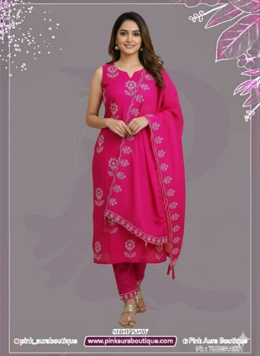 Readymade Churidar Set- Semi modal