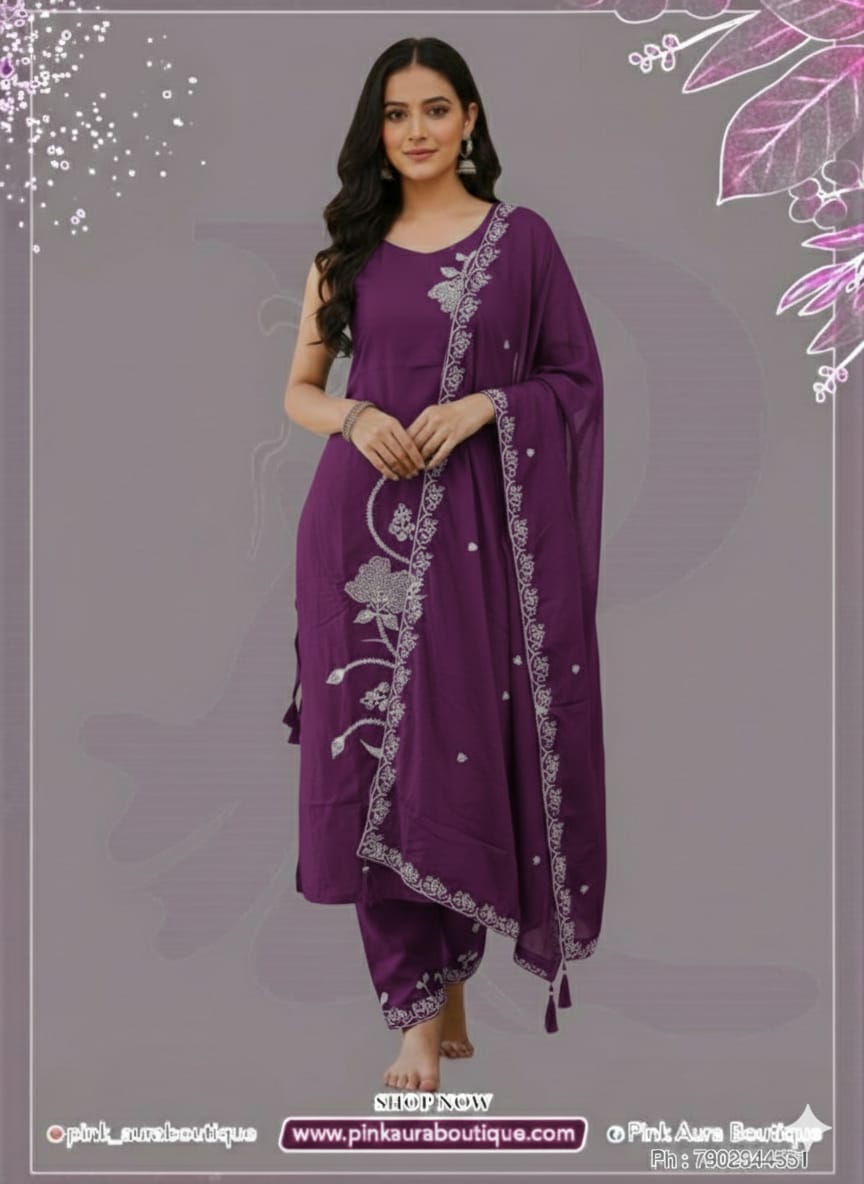 Readymade Churidar Set- Semi modal