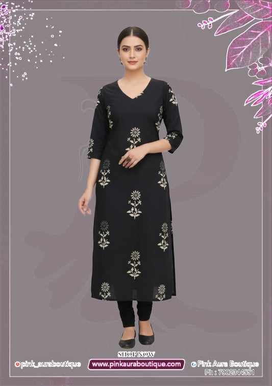 Slit Tops Printed embroidery