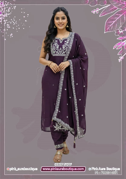 Readymade Churidar Set- Semi modal