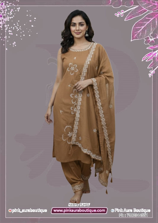 Readymade Churidar Set- Cotton