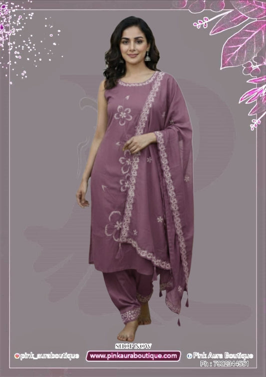 Readymade Churidar Set- Cotton