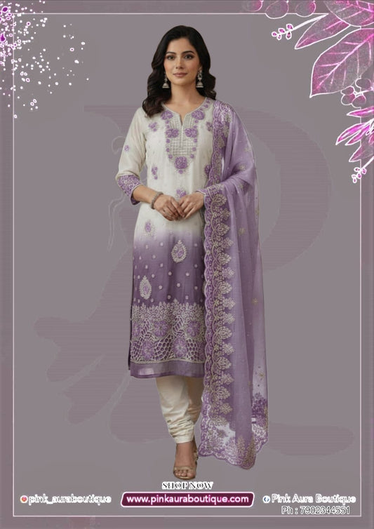 Churidar materials- Organza Silk