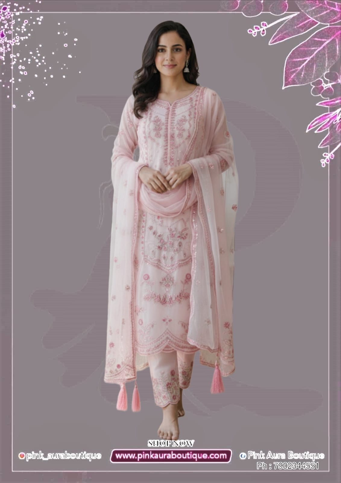 Churidar materials- Organza Silk