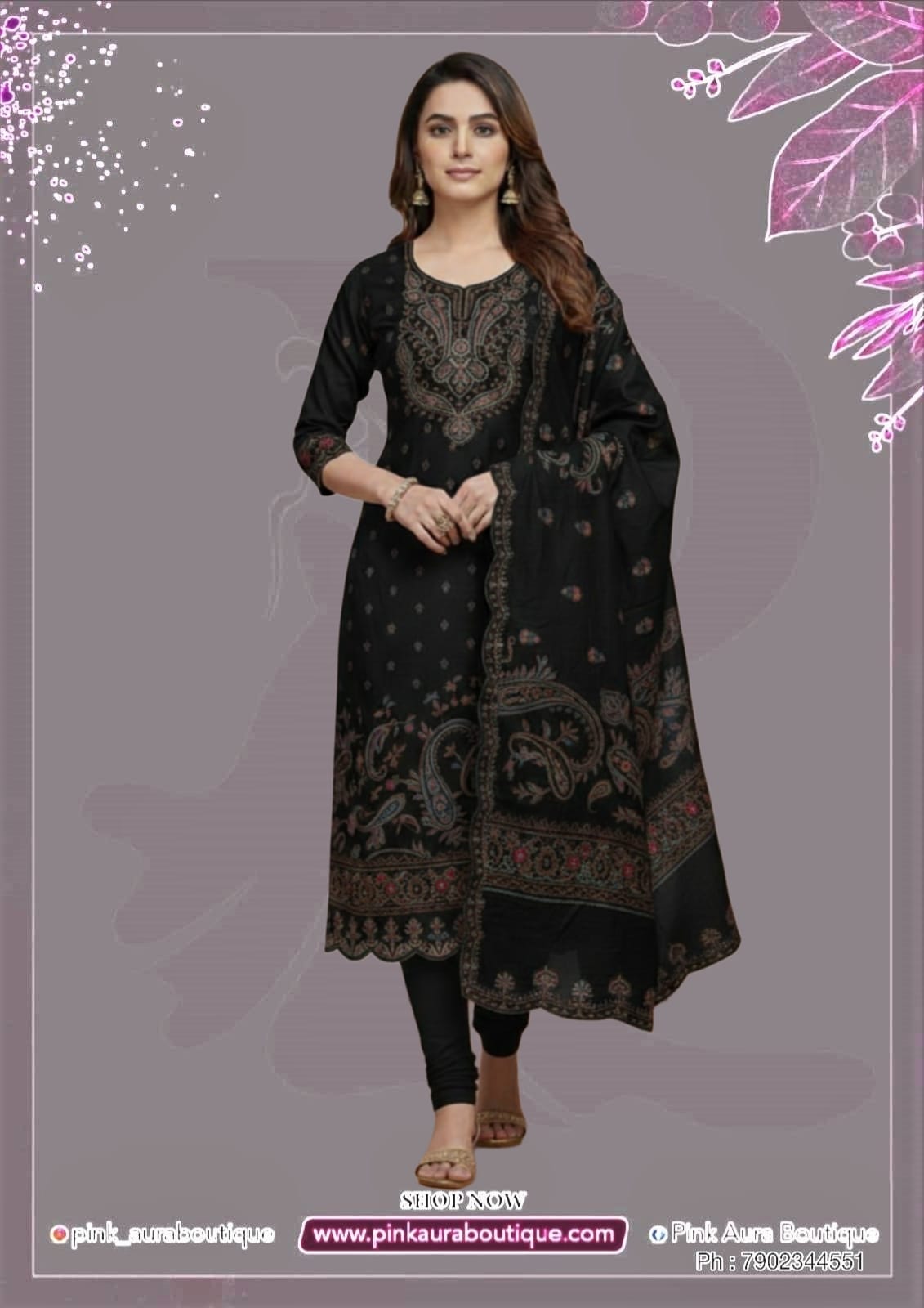 Churidar materials- Semi-Tussar