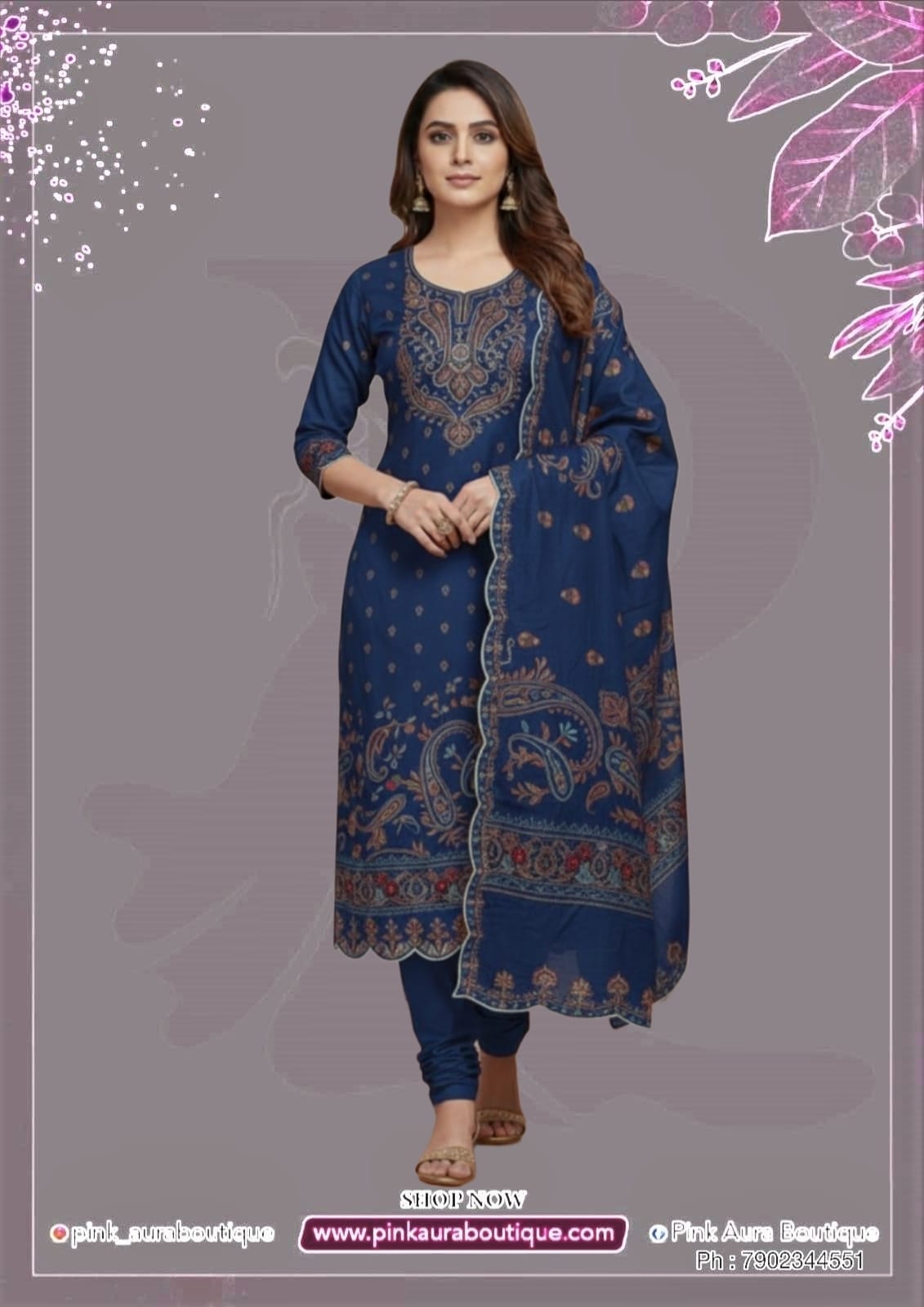 Churidar materials- Semi-Tussar